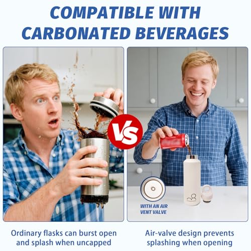 20 oz Insulated Water Bottle: Twist-Free Vacuum Stainless Steel thermal flask with Threadless Lockable Lid - Sweat-Proof & 36Hr Ice Retention - Anti-Scratch Coating & Leak Proof for Travel Gym Hiking - color: Rose