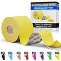 SB SOX Original Cotton Kinesiology Tape Roll (16ft) - color: Yellow - Uncut