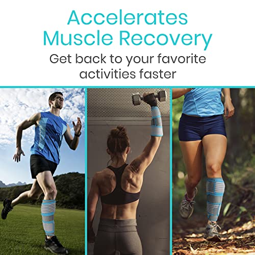Vive Calf & Shin Ice Pack Wrap (Single) - Extra Strength Hot & Cold Therapy - size: Single