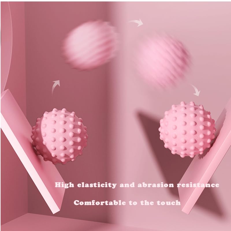 1pc Myofascial Release Massage Balls for Trigger Point, Yoga, and Pilates - Relieve Muscle Tension and Improve Flexibility Pink - color: Pink