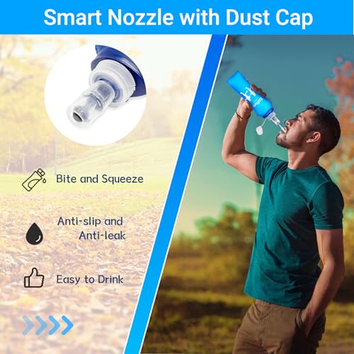 4 Pack Soft Water Bottle, 17oz/500ml Soft Flask Running Bottles for Hydration Pack, TPU Collapsible Running Water Bottle Reusable Handheld Running Flask for Running Hiking Cycling Climbing Traveling