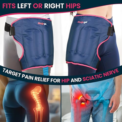 Magic Gel Extra Large Hip Ice Pack Wrap - Reusable Cold Pack for Hip Bursitis, Hip Replacement Surgery and Hip Flexor Pain. Hip ice wrap for Inflammation, Swelling and Hip Pain Relief - style: Extra Large Hip Ice Pack