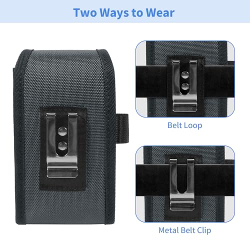 KENOBE Belt EDC Pouch, 5-Pocket Cell Phone/Tool Holder, Gray - color: Gray