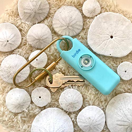 She’s Birdie–The Original Personal Safety Alarm for Women by Women–Loud Siren, Strobe Light and Key Chain in a Variety of Colors (Aqua) - color: Aqua