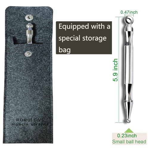 Acupressure Pen, 304 Stainless Steel Trigger Point Tool, Manual Reflexology Fascia Stick, Pressure Point Massage Tool - style: Pen-3