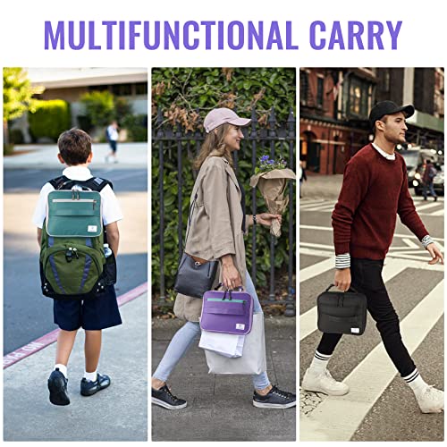 Genteen Kids Insulated Lunch Box for Boys Girls,Back to School,Office - color: C-1pk Purple