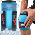 an Ice Bag that is Fillable, Reusable & Wearable - Instant Cold and Heat Therapy for Shoulder, Knee, Elbow & Back Pain Relief - Injuries, Inflammation & Recovery - 7.5" x 18" - Blue - color: Blue