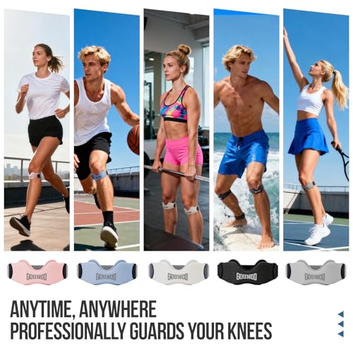 GOUNOD Patellar Tendon Support Strap 2 Pack,Silicone Knee Strap for Knee Pain Relief,Patella Band for Basketball, Jumpers Knee, Tendonitis, Running, Hiking, Soccer, Osgood Schlatter（Blue） - color: Blue