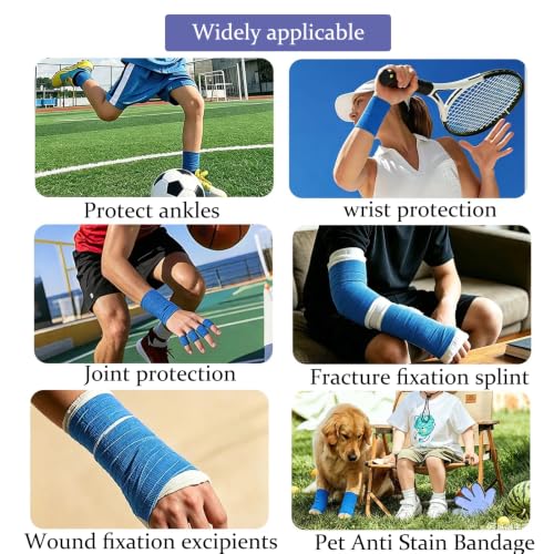 9 Pack Self Adhesive Bandage Wrap 4 Inch x 5 Yards Elastic Cohesive Wrap - color: Mix-9, size: 4 Inch