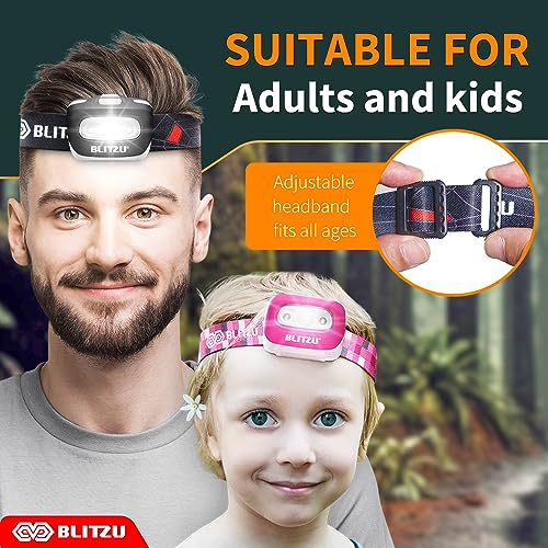 LED Headlamp, Super Bright Headlight Flashlight, Kids & Adults Outdoor Use - color: Camo