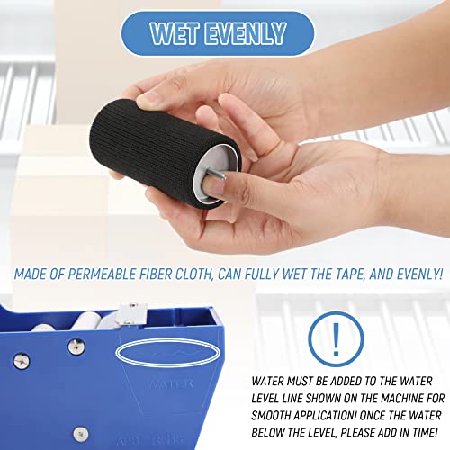 Water-Activated Tape Dispenser, Manual Kraft Gum Tape Dispenser, Blue - color: Blue
