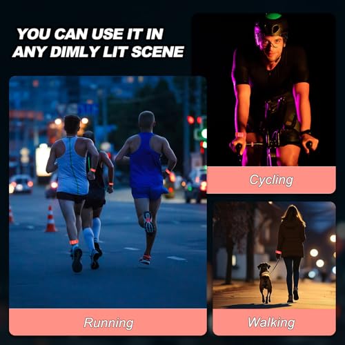 Reflective Bands Night Walking Reflector Arm Wristbands - color: Grass Green/Yellow