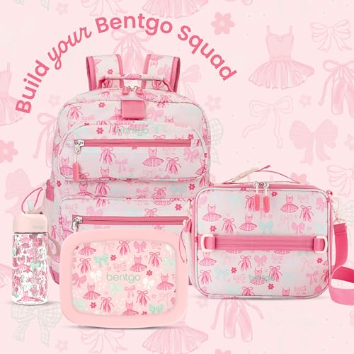 Bentgo Kids Prints Double-Insulated Reusable Lunch Bag - color: Ballet & Bows