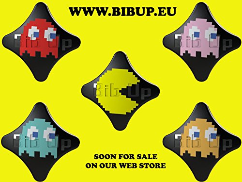 Magnetic RaceBib Fixing System - color: Pacman Edition, size: Small