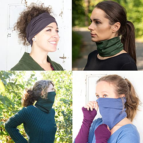 12-30 Pieces Neck Gaiters Scarf Head Wrap Headwear Balaclava Face Mask Sun Bandanas for Women Men Running,Cycling,Fishing - color: 30pcs-multicolor