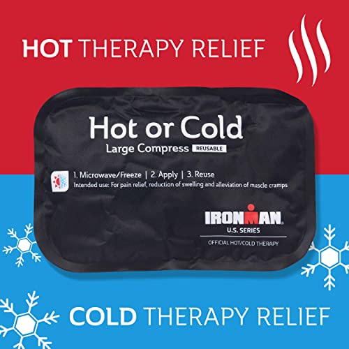 Curad Ironman Hot or Cold Reusable Compress, Reusable Ice Pack for Injuries, Large Compress is 8 in x 12 in, 1 Count (Pack of 2) - size: 1 Count (Pack of 2)