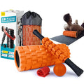 Krightlink 5 in 1 Foam Roller Set Trigger Point Exercise Foam Roller - color: Orange Black