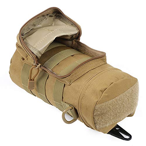Molle Water Bottle Holder, Tactical Water Bottle Pouch - color: Khaki