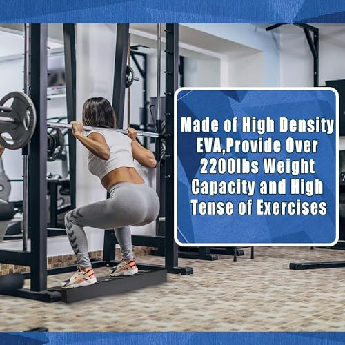 Squat Wedge Block One Piece: Heel Elevated Board for Lower Body Workout - size: 1Pc: Large