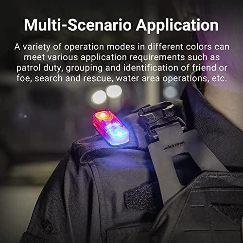 NEXTORCH UT41 Tactical Military Safety Light - Multi-Color Output Including IR - Solid & Beacon Modes - MOLLE & Universal Compatibility