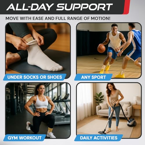 Sleeve Stars Ankle Brace Men & Women Support (Single/S:9"-10"/Beige) - color: Beige, size: Small