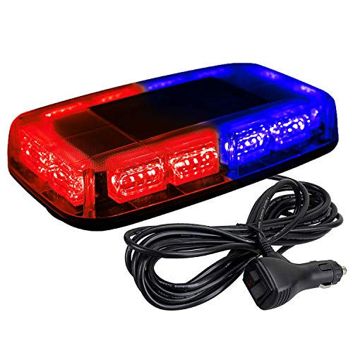 ASPL 48LED Roof Top Strobe Lights with Magnetic Base - color: Red/Blue