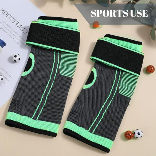 2Pcs Ankle Brace for Kids, Adjustable Ankle Support with Arch Support - size: Large