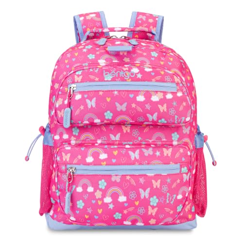 Bentgo Kids Print Durable & Water-Resistant Backpack - color: Rainbows, size: Kids Medium