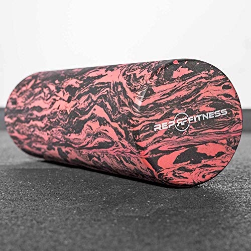 Rep Fitness Dense Foam Roller | 18" Muscle Recovery Tool | High Density Massage Cylinder | Back Pain Relief Equipment | Yoga Exercise Gear | Trigger Point Therapy Roller