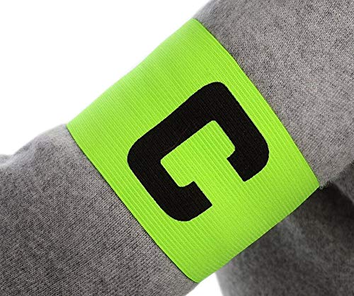 6 Pieces Elastic Soccer Captain Armband Adjustable Football Basketball Player Bands for Adult Youth - color: Rose Red