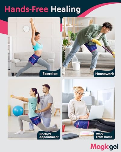 Magic Gel Hip Ice Pack Wrap - Reusable Cold Pack for Hip Bursitis, Hip Replacement Surgery and Hip Flexor Pain. Hip ice wrap for Inflammation, Swelling and Hip Pain Relief - style: Hip Ice Pack