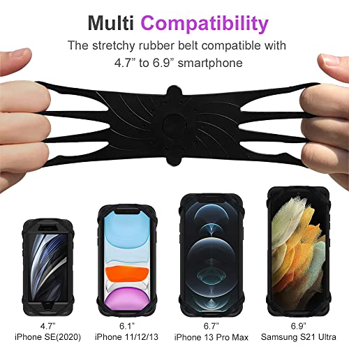 Universal Rotatable Phone Wristband with Airpods Holder, Black