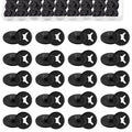 Juexica Race Bib Clips Running Number Holder - color: Black