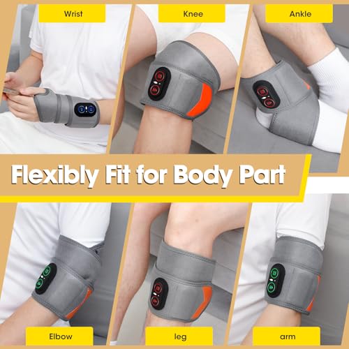 WoloyHeatie Wrist Heating Pad Red Light Massage Carpal Tunnel, FSA Eligible - color: Gray