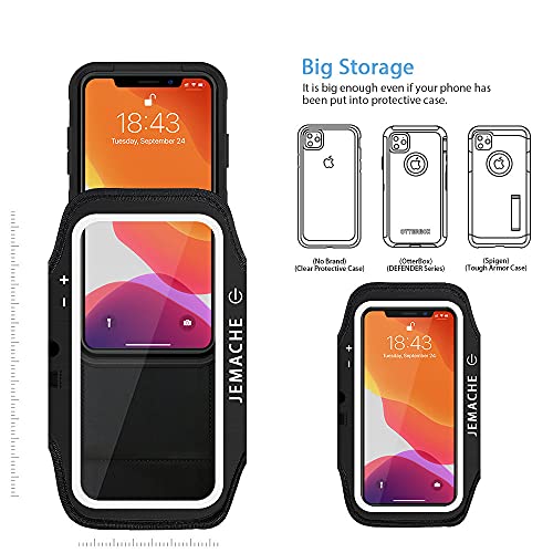 Running Armband for iPhone 17/16/15/14/13 Pro Max, Plus, Air‌ (Dark) - color: Dark Black