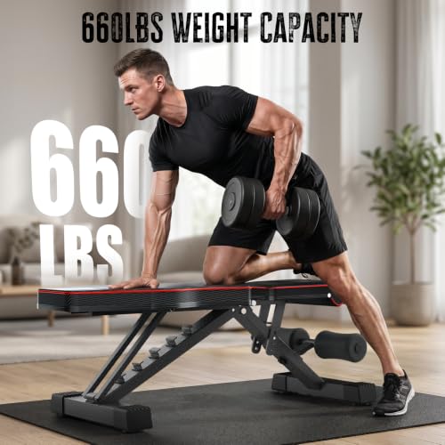 Multi-Function Compact Weight Bench Set Home Gym - color: Black