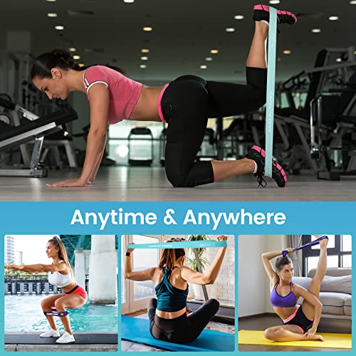 WIKDAY Resistance Bands with Handles for Exercise,beginners - color: 150LBS COLOR-BLUE LOOP