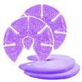 Hot/Cold Breast Gel Ice Packs Breastfeeding Cooling/Heat Pad Pain Relief - color: Purple