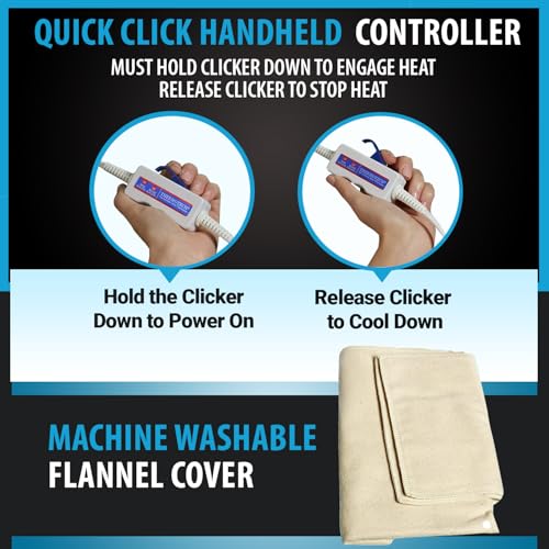 Thermotech Moist Heating Pad, Manual Clicker, Medium 14 x 17 in - size: 14x18 Inch (Pack of 1)
