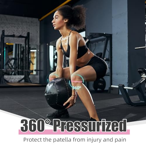 Foilswirl Patella Knee Band Basketball Knee Strap,2,Pink,M - color: Pink, size: M