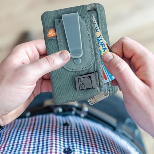 Lewis N. Clark RFID Blocking Hidden Clip Travel Money Belt, Seafoam Grey - color: Seafoam Grey