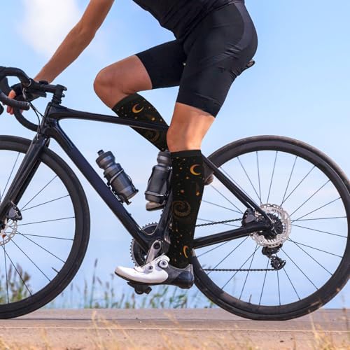 Compression Socks, Unisex 15-20 mmHg Knee High Support Socks - color: Galaxy1