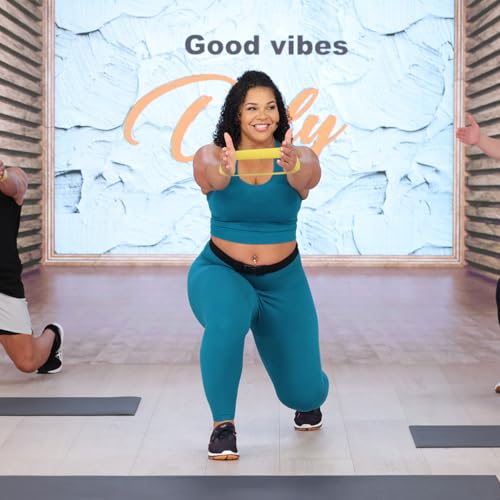 Beachbody Resistance Bands for Booty and Thigh Workouts, Unisex Strength Workout Exercise Loops for Women & Men, Light, Medium & Heavy Resistance Levels, 12 Inch, 3 Pack - size: 12 Inch
