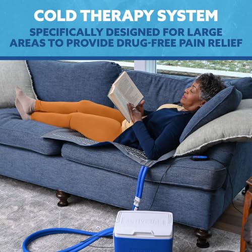 Polar Active Ice® 3.0 Cold Therapy Ice Machine System with Programmable Timer, 38"x22" Blanket Pad, 9 Quart Cooler, Quiet Pump, Strong Cryotherapy Pain Relief Treatment - style: Blanket