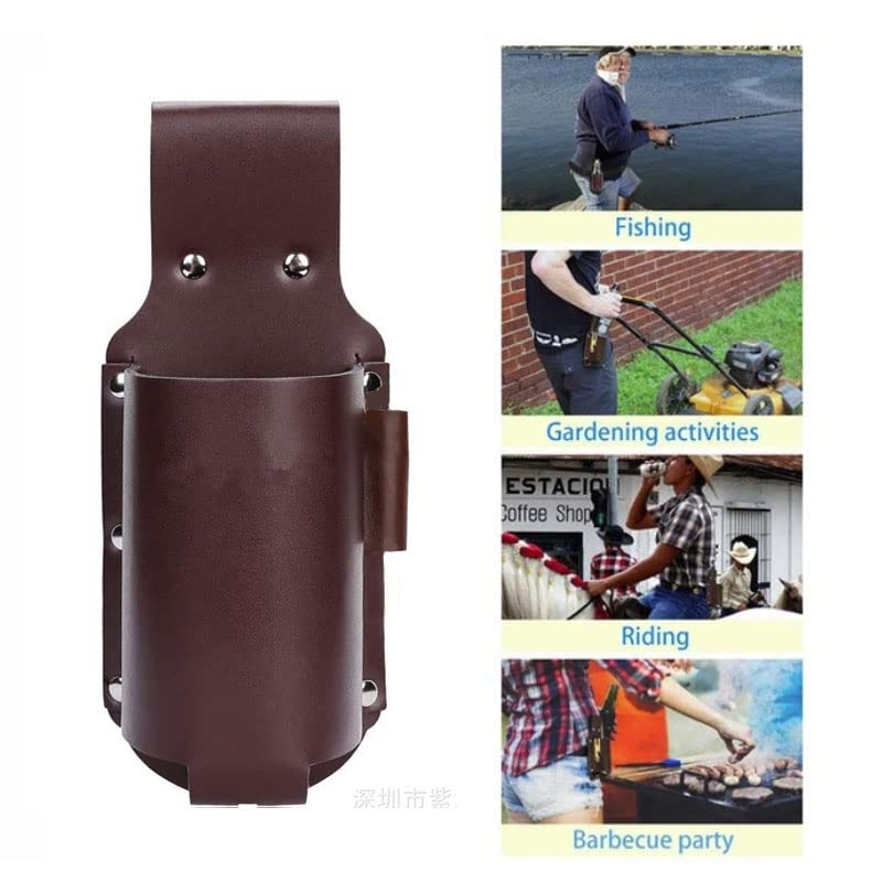 Wixine 2Pcs Outdoor Hiking Wine Bottles Waist Beer Belt Climbing Beverage Holster Holder Portable