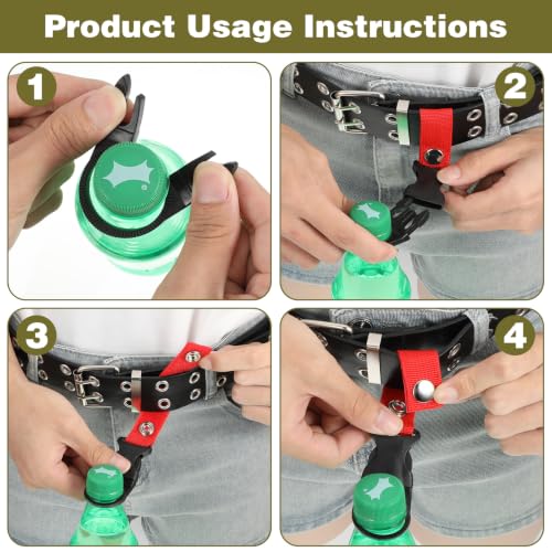 4 Pc Water Bottle Holder Hanging Bottle Buckle Portable Bottle Clip