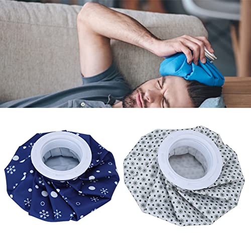 Sorandy 2pcs 6in Small Reusable Ice Bags Hot Water Bag with Cover, Ice Pack for Injuries, No Leak Waterproof Ice Pack Bags for Pain Relief, Swelling, Wisdom Teeth, Headache