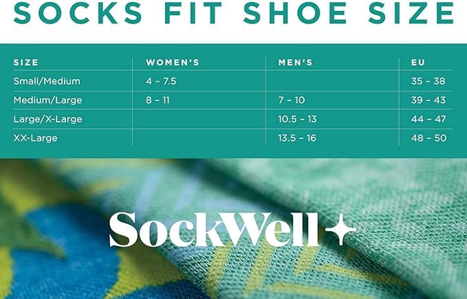 Sockwell Men's Scottie Knee High Firm Graduated Compression Sock - color: Black, size: Large-X-Large