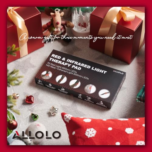 ALLOLO Red Light for Body, 3 in 1 LEDs Red Light Belt - size: 12.6"*6.3"