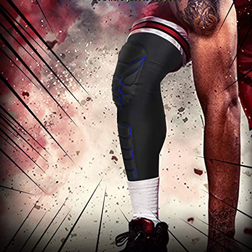 Knee Calf Padded 2 Pack Compression Leg Sleeve Shin Protective Support - size: XX-Large